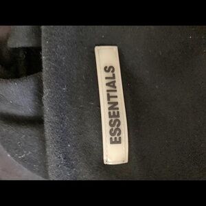 medium and small essentials hoodies